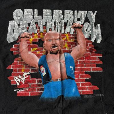 LOT 197B: Wrestling Collection: Hulk Hogan Kids' Bandana, 1998 WWF Celebrity Deathmatch T-Shirt, WWF Attitude Al Snow T-Shirt &...