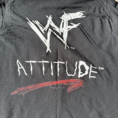 LOT 197B: Wrestling Collection: Hulk Hogan Kids' Bandana, 1998 WWF Celebrity Deathmatch T-Shirt, WWF Attitude Al Snow T-Shirt &...