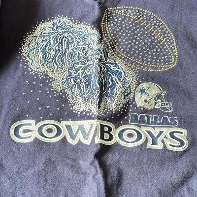LOT 199B: NFL Dallas Cowboys Clothing Collection: Bedazzled Shirts, Shorts & Jerseys