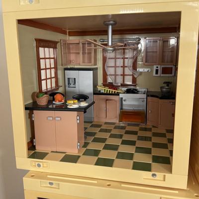 LOT 200A: 2001 Room by Room Modular Electronic Dollhouse w/ Accessories