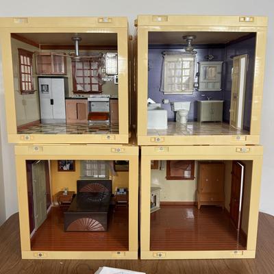 LOT 200A: 2001 Room by Room Modular Electronic Dollhouse w/ Accessories