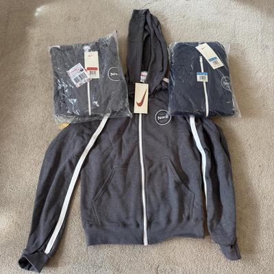LOT 201A: NIP / NWT Nike Ladies' Zip Up Hoodies (2 Medium & 1 Large)
