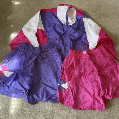 LOT 204A: 1990s Puma Color Block Windbreaker Sets (Medium) & Hot Pink Aero Dynamic Set
