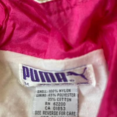 LOT 204A: 1990s Puma Color Block Windbreaker Sets (Medium) & Hot Pink Aero Dynamic Set