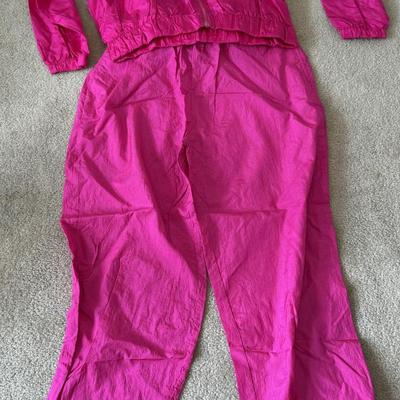 LOT 204A: 1990s Puma Color Block Windbreaker Sets (Medium) & Hot Pink Aero Dynamic Set