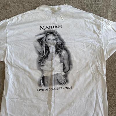LOT 207A: Y2K 2003 Mariah Carey Tour T-Shirts (XL)