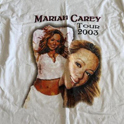 LOT 207A: Y2K 2003 Mariah Carey Tour T-Shirts (XL)