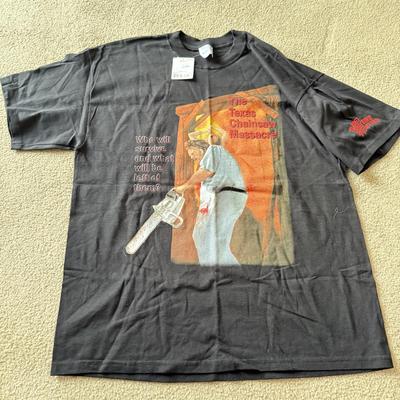 LOT 210A: 2000s Planet Hollywood Horror Series NWT T-Shirts (XL), Embroidered Universal Studios Islands of Adventure Orlando Polo NWT (L)...