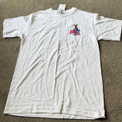 LOT 210A: 2000s Planet Hollywood Horror Series NWT T-Shirts (XL), Embroidered Universal Studios Islands of Adventure Orlando Polo NWT (L)...