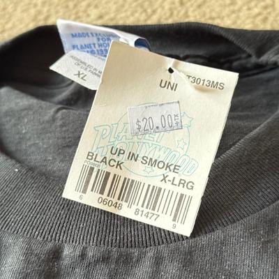 LOT 210A: 2000s Planet Hollywood Horror Series NWT T-Shirts (XL), Embroidered Universal Studios Islands of Adventure Orlando Polo NWT (L)...