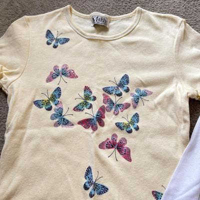 LOT 211A: Cute Y2K Fashion: Embroidered and Beaded Tops w/ Skirt, Some NWT