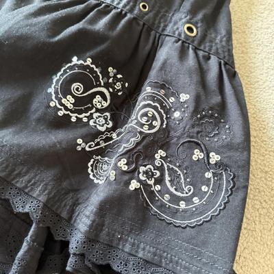 LOT 211A: Cute Y2K Fashion: Embroidered and Beaded Tops w/ Skirt, Some NWT