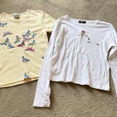 LOT 211A: Cute Y2K Fashion: Embroidered and Beaded Tops w/ Skirt, Some NWT