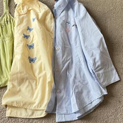 LOT 211A: Cute Y2K Fashion: Embroidered and Beaded Tops w/ Skirt, Some NWT