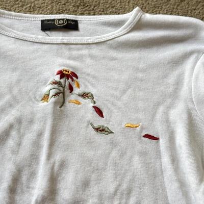 LOT 211A: Cute Y2K Fashion: Embroidered and Beaded Tops w/ Skirt, Some NWT