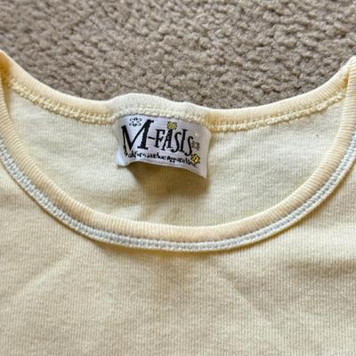 LOT 211A: Cute Y2K Fashion: Embroidered and Beaded Tops w/ Skirt, Some NWT