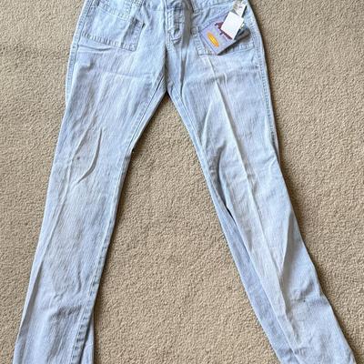 LOT 212A: NWT Light Wash Jeans: Lauren Conrad Skinny Crop (12), Angels Skinny Hipsters w/ Star Stud Belt (5), Blue Asphalt Flare (7)...