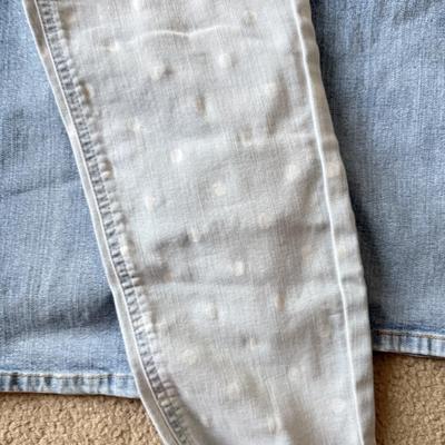 LOT 212A: NWT Light Wash Jeans: Lauren Conrad Skinny Crop (12), Angels Skinny Hipsters w/ Star Stud Belt (5), Blue Asphalt Flare (7)...