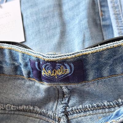 LOT 212A: NWT Light Wash Jeans: Lauren Conrad Skinny Crop (12), Angels Skinny Hipsters w/ Star Stud Belt (5), Blue Asphalt Flare (7)...