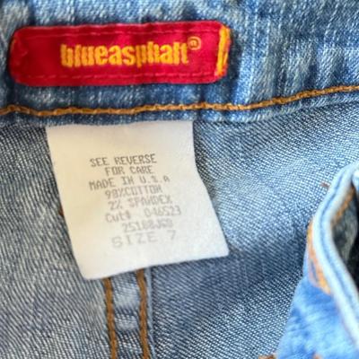 LOT 212A: NWT Light Wash Jeans: Lauren Conrad Skinny Crop (12), Angels Skinny Hipsters w/ Star Stud Belt (5), Blue Asphalt Flare (7)...