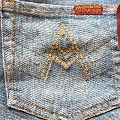 LOT 213A: NWT Denim Jeans: YMI (5), 7 for All Mankind w/ Swarovski Crystal Accents (W27&W28), Nautica Boys (30), VIP Collection (33),...