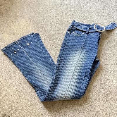 LOT 213A: NWT Denim Jeans: YMI (5), 7 for All Mankind w/ Swarovski Crystal Accents (W27&W28), Nautica Boys (30), VIP Collection (33),...