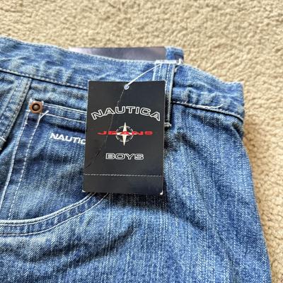 LOT 213A: NWT Denim Jeans: YMI (5), 7 for All Mankind w/ Swarovski Crystal Accents (W27&W28), Nautica Boys (30), VIP Collection (33),...