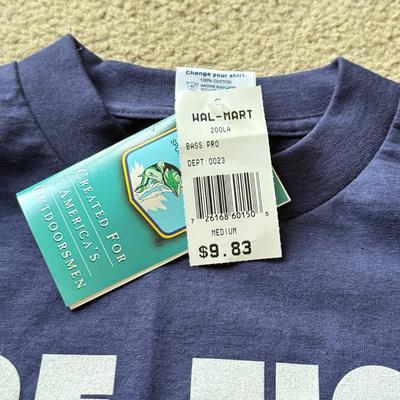 LOT 214A: T-Shirts, Some NWT: Guess, Napoleon Dynamite, Crown Royal 2000, Looney Tunes Tasmanian Devil Motocross Tank (M), Bass Fishing,...