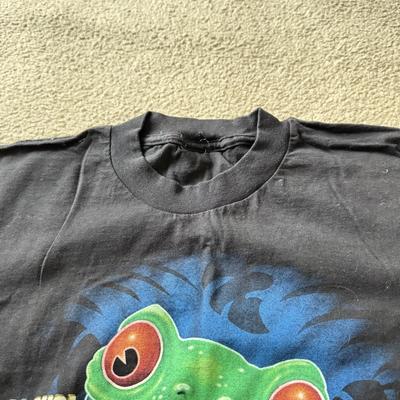 LOT 214A: T-Shirts, Some NWT: Guess, Napoleon Dynamite, Crown Royal 2000, Looney Tunes Tasmanian Devil Motocross Tank (M), Bass Fishing,...