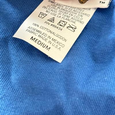 LOT 214A: T-Shirts, Some NWT: Guess, Napoleon Dynamite, Crown Royal 2000, Looney Tunes Tasmanian Devil Motocross Tank (M), Bass Fishing,...