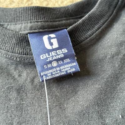 LOT 214A: T-Shirts, Some NWT: Guess, Napoleon Dynamite, Crown Royal 2000, Looney Tunes Tasmanian Devil Motocross Tank (M), Bass Fishing,...