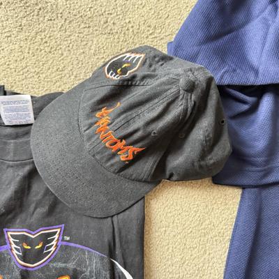 LOT 215A: Hockey Clothing: NHL NJ Devils Long Sleeve, Center Ice New York Rangers Pro Player Shirt (M), Logo Athletic NY Rangers Color...