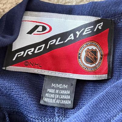 LOT 215A: Hockey Clothing: NHL NJ Devils Long Sleeve, Center Ice New York Rangers Pro Player Shirt (M), Logo Athletic NY Rangers Color...