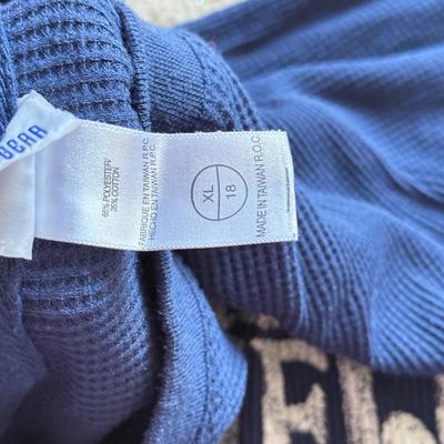 LOT 216A: NFL Team Merch: Green Bay Packers (Shirts, Jersey, Sweatpants), Miami Dolphins (Bedazzled Tee, Dan Marino Starter T, Jersey),...