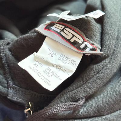 LOT 216A: NFL Team Merch: Green Bay Packers (Shirts, Jersey, Sweatpants), Miami Dolphins (Bedazzled Tee, Dan Marino Starter T, Jersey),...