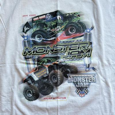 LOT 219B: Automotive / Racing Clothing: Embroidered Sunoco Long Sleeve (L), 2003 NASCAR Tour T-Shirts (XL), Monster Jam T-Shirt (XL)...