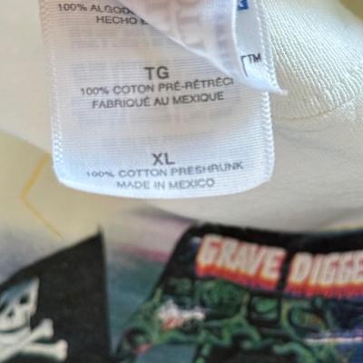 LOT 219B: Automotive / Racing Clothing: Embroidered Sunoco Long Sleeve (L), 2003 NASCAR Tour T-Shirts (XL), Monster Jam T-Shirt (XL)...