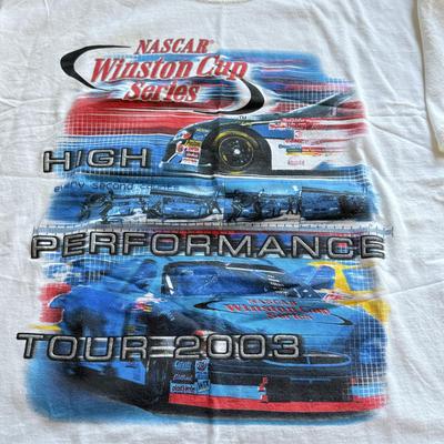 LOT 219B: Automotive / Racing Clothing: Embroidered Sunoco Long Sleeve (L), 2003 NASCAR Tour T-Shirts (XL), Monster Jam T-Shirt (XL)...