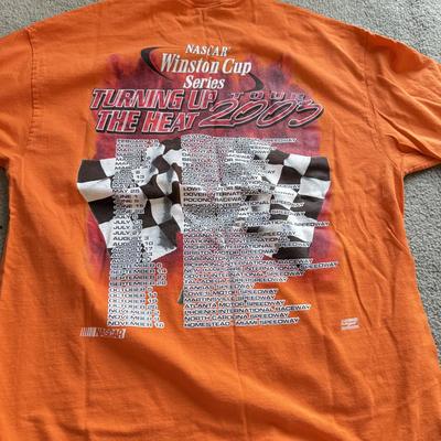 LOT 219B: Automotive / Racing Clothing: Embroidered Sunoco Long Sleeve (L), 2003 NASCAR Tour T-Shirts (XL), Monster Jam T-Shirt (XL)...