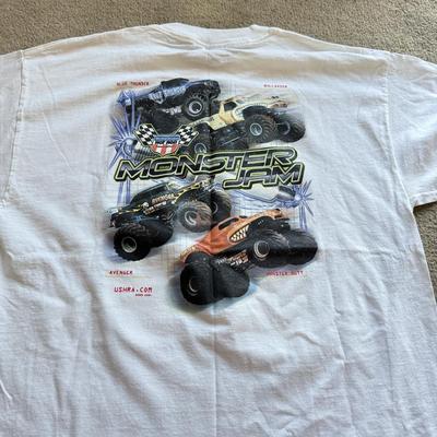 LOT 219B: Automotive / Racing Clothing: Embroidered Sunoco Long Sleeve (L), 2003 NASCAR Tour T-Shirts (XL), Monster Jam T-Shirt (XL)...