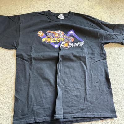 LOT 219B: Automotive / Racing Clothing: Embroidered Sunoco Long Sleeve (L), 2003 NASCAR Tour T-Shirts (XL), Monster Jam T-Shirt (XL)...