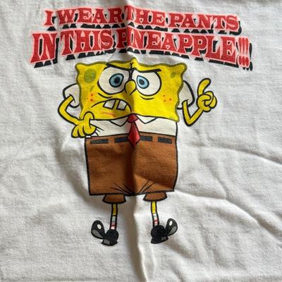 LOT 220B: Nickelodeon SpongeBob SquarePants Plush Pillow & Collection of T-Shirts (Various Sizes, Few NWT)