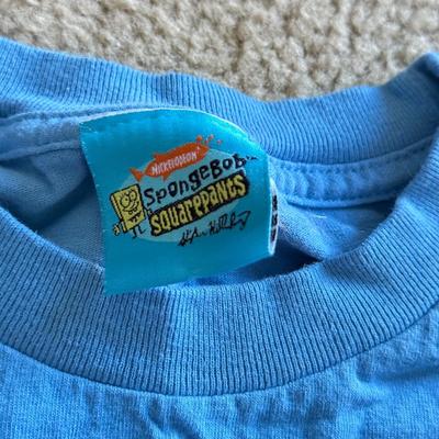LOT 220B: Nickelodeon SpongeBob SquarePants Plush Pillow & Collection of T-Shirts (Various Sizes, Few NWT)