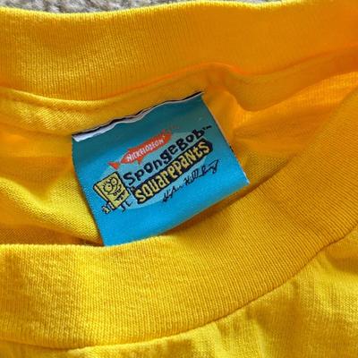 LOT 220B: Nickelodeon SpongeBob SquarePants Plush Pillow & Collection of T-Shirts (Various Sizes, Few NWT)