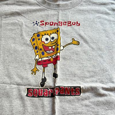 LOT 220B: Nickelodeon SpongeBob SquarePants Plush Pillow & Collection of T-Shirts (Various Sizes, Few NWT)