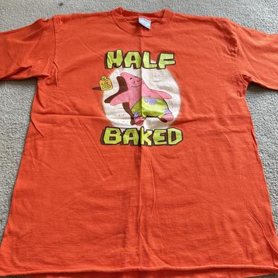 LOT 220B: Nickelodeon SpongeBob SquarePants Plush Pillow & Collection of T-Shirts (Various Sizes, Few NWT)