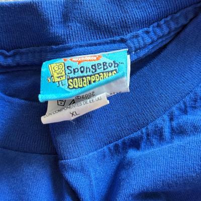 LOT 220B: Nickelodeon SpongeBob SquarePants Plush Pillow & Collection of T-Shirts (Various Sizes, Few NWT)