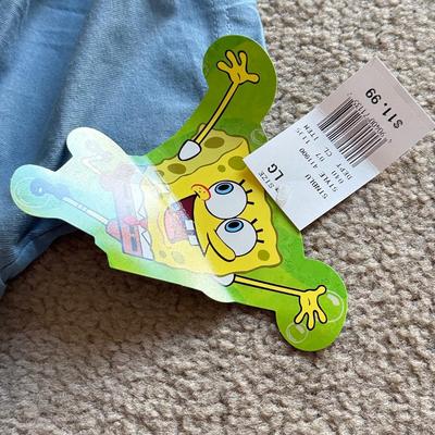 LOT 220B: Nickelodeon SpongeBob SquarePants Plush Pillow & Collection of T-Shirts (Various Sizes, Few NWT)