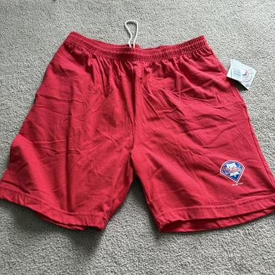 LOT 224L: MLB Philadelphia Phillies Fandom Collection: NWT Windbreaker (XL), #25 Jim Thome True Fan Jersey (L), T-Shirts, Hat & Car...