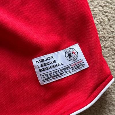 LOT 224L: MLB Philadelphia Phillies Fandom Collection: NWT Windbreaker (XL), #25 Jim Thome True Fan Jersey (L), T-Shirts, Hat & Car...